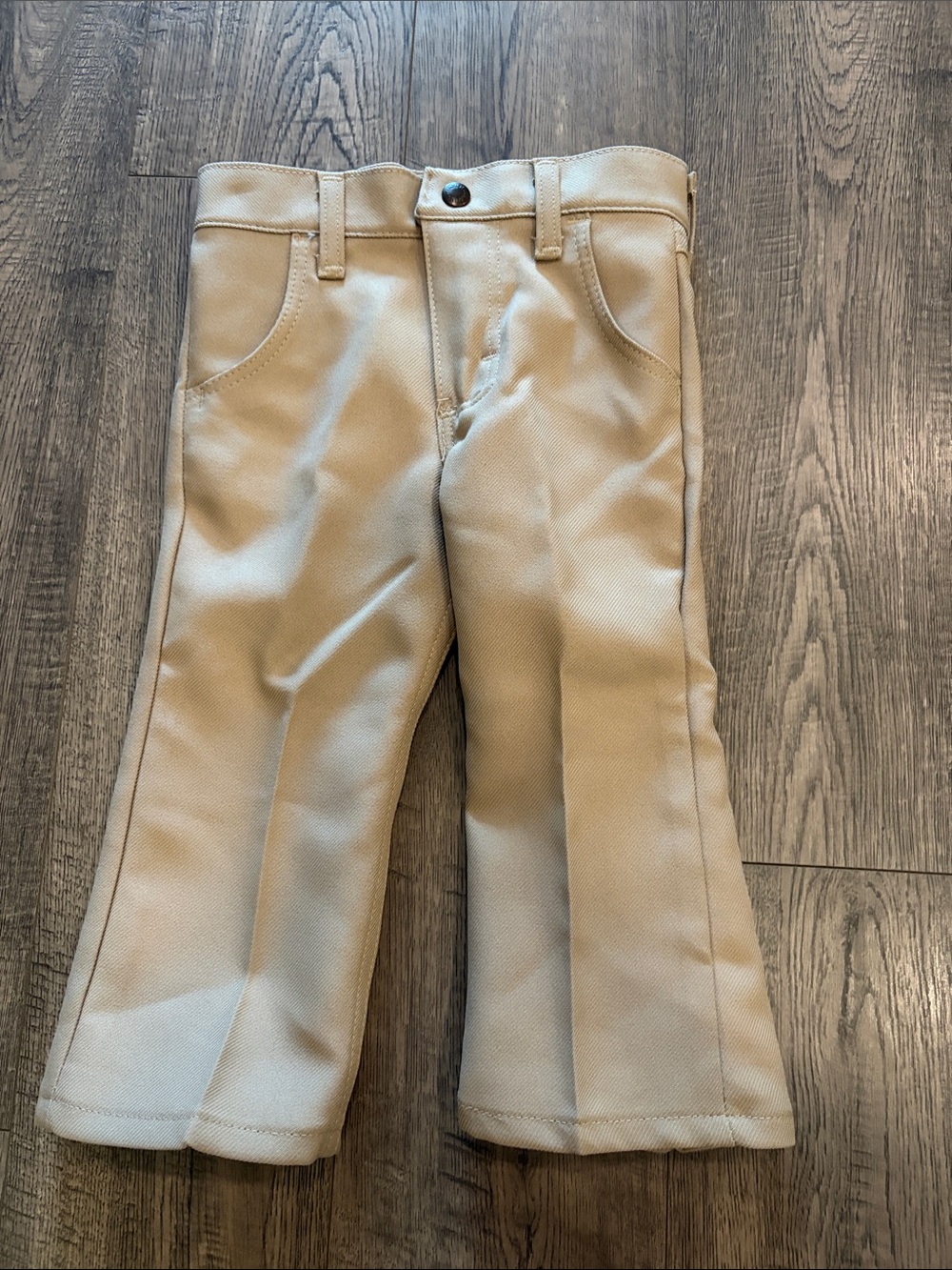 Wrangler Kids Beige Flared Trousers